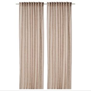 IKEA Linen Curtain Set